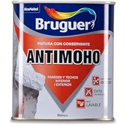 Pintura De Revestimiento Interior Bruguer Pintura con Conservante Antimoho Mate Blanco 750 ml