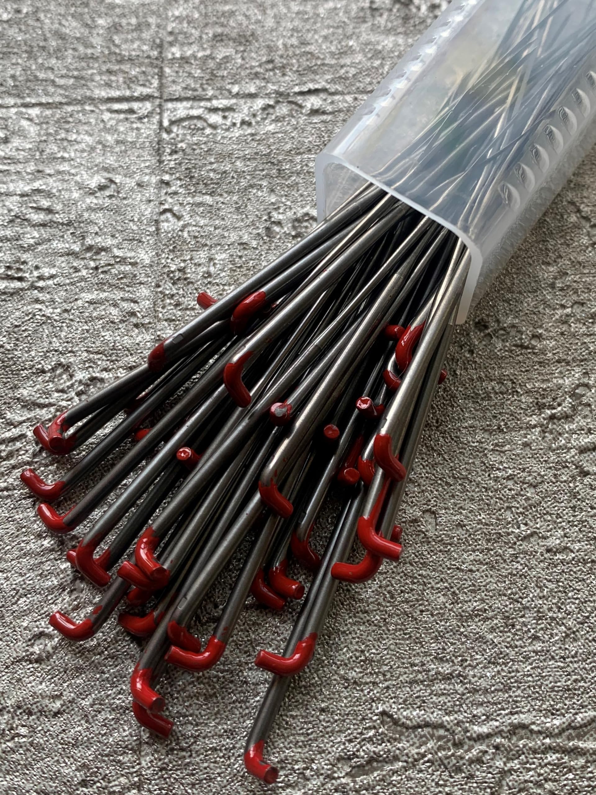 Heidifeathers Red 38G - Triangular Medium Heidifeathers® Needle Felting Needles - Colour Coded Needles - Triangular, Star, Twisted, Reverse, Startwisted, Forked, Crown (, 10 Needles)