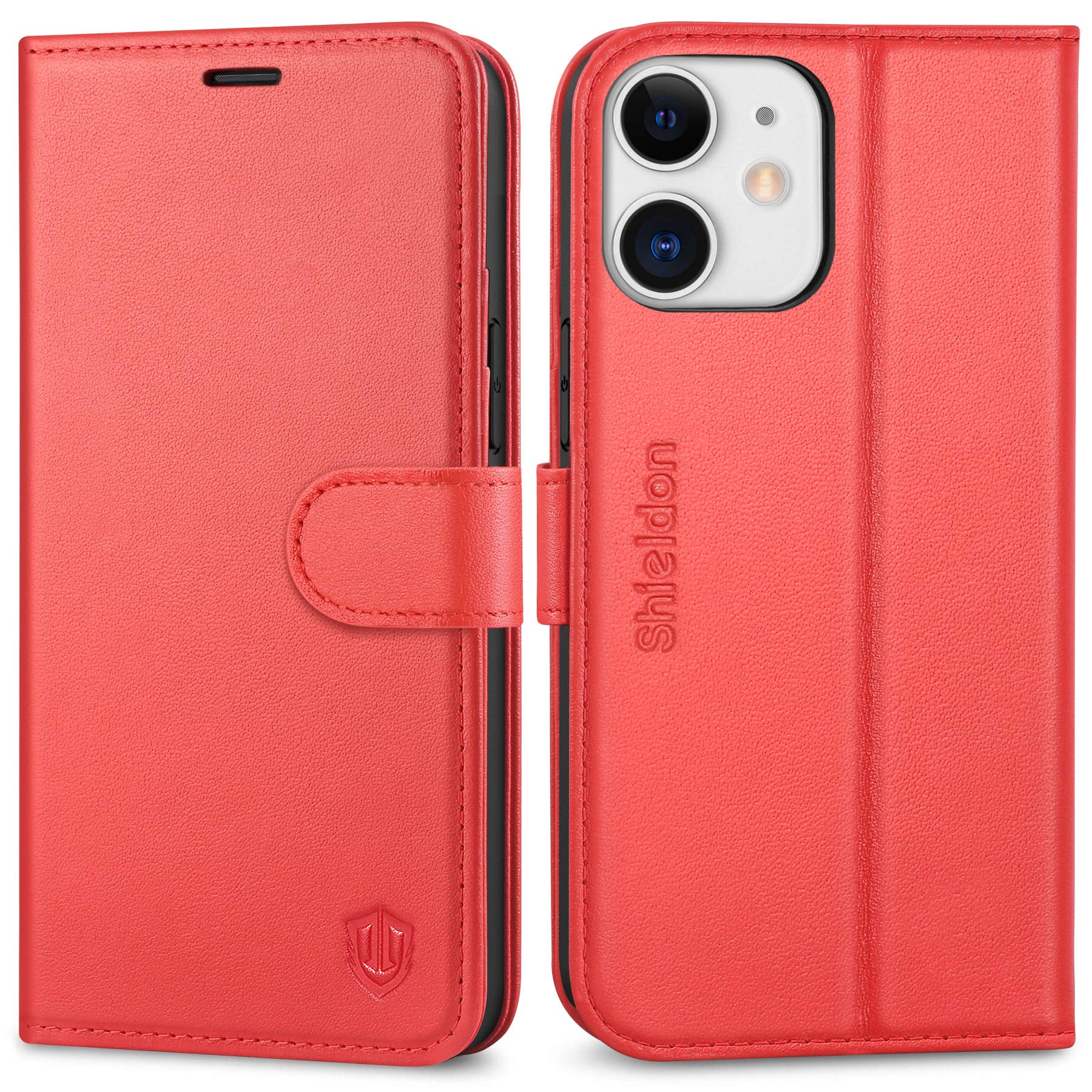 Shieldon Iphone 12 Mini Leather Wallet Case SHIELDON Case For