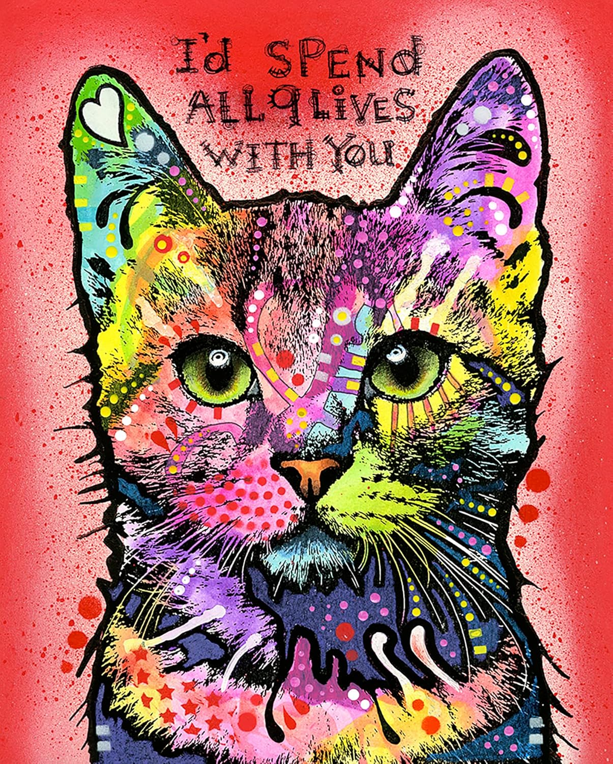 Shorthair Cat 2 - Best of Breed Dean Russo House Flag 28" x 40"