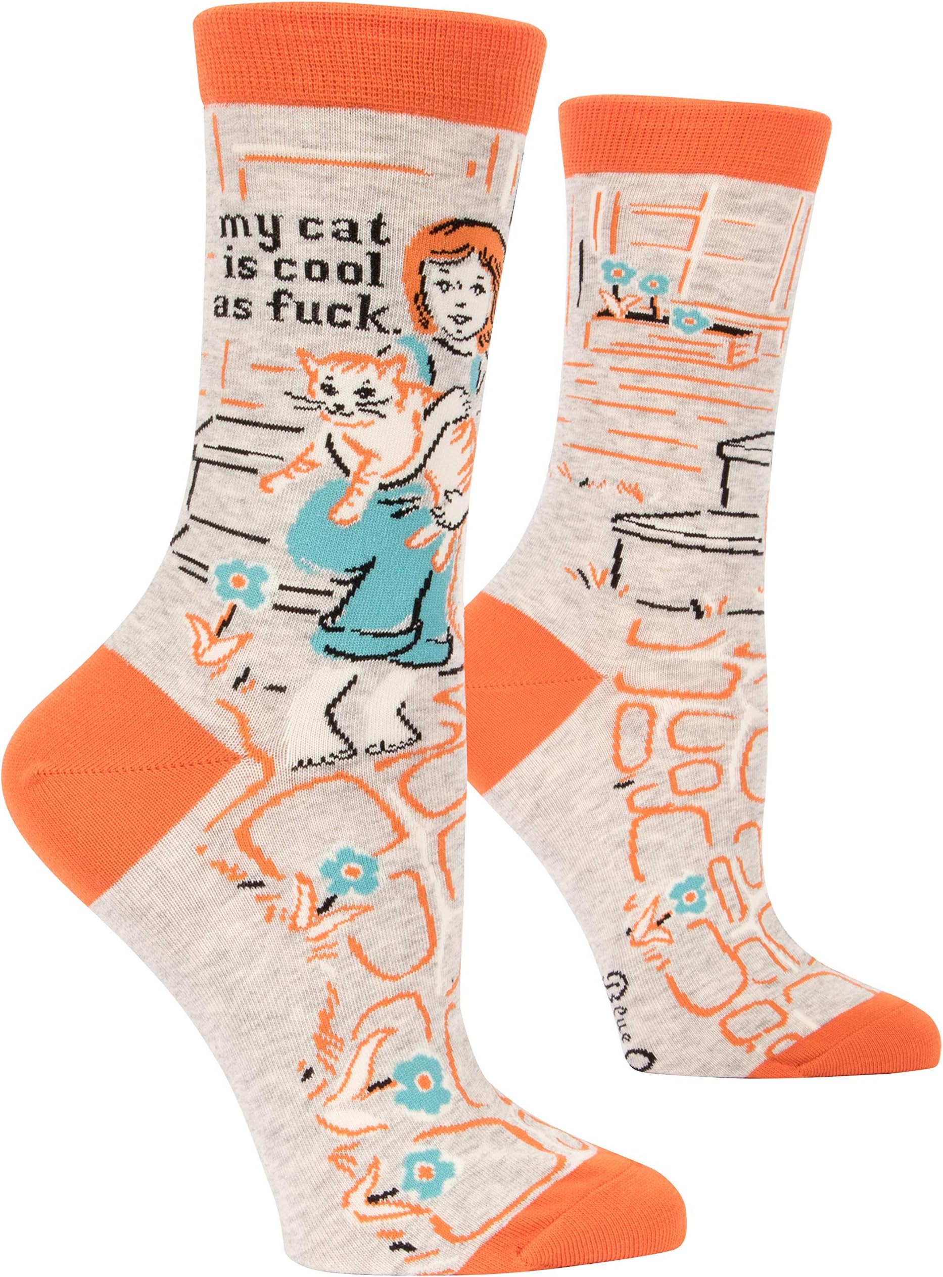 Women's Funny Novelty Crazy Crew Socks with Sayings