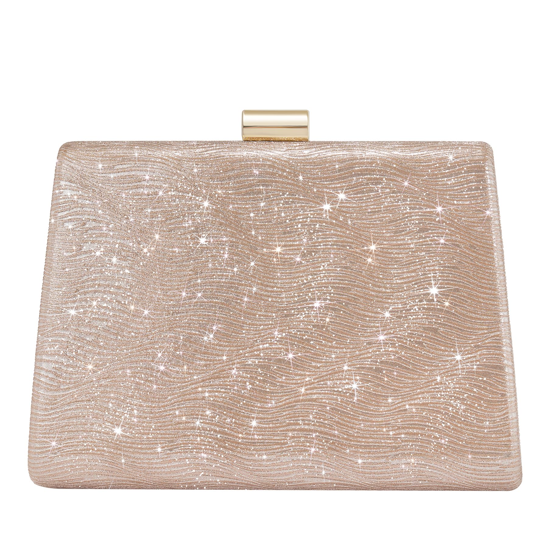 CHUNLI Clutch Purses for Women, Sparkly Evening Bag with Detachable Chain for Weddings, Proms, Formal and Parties