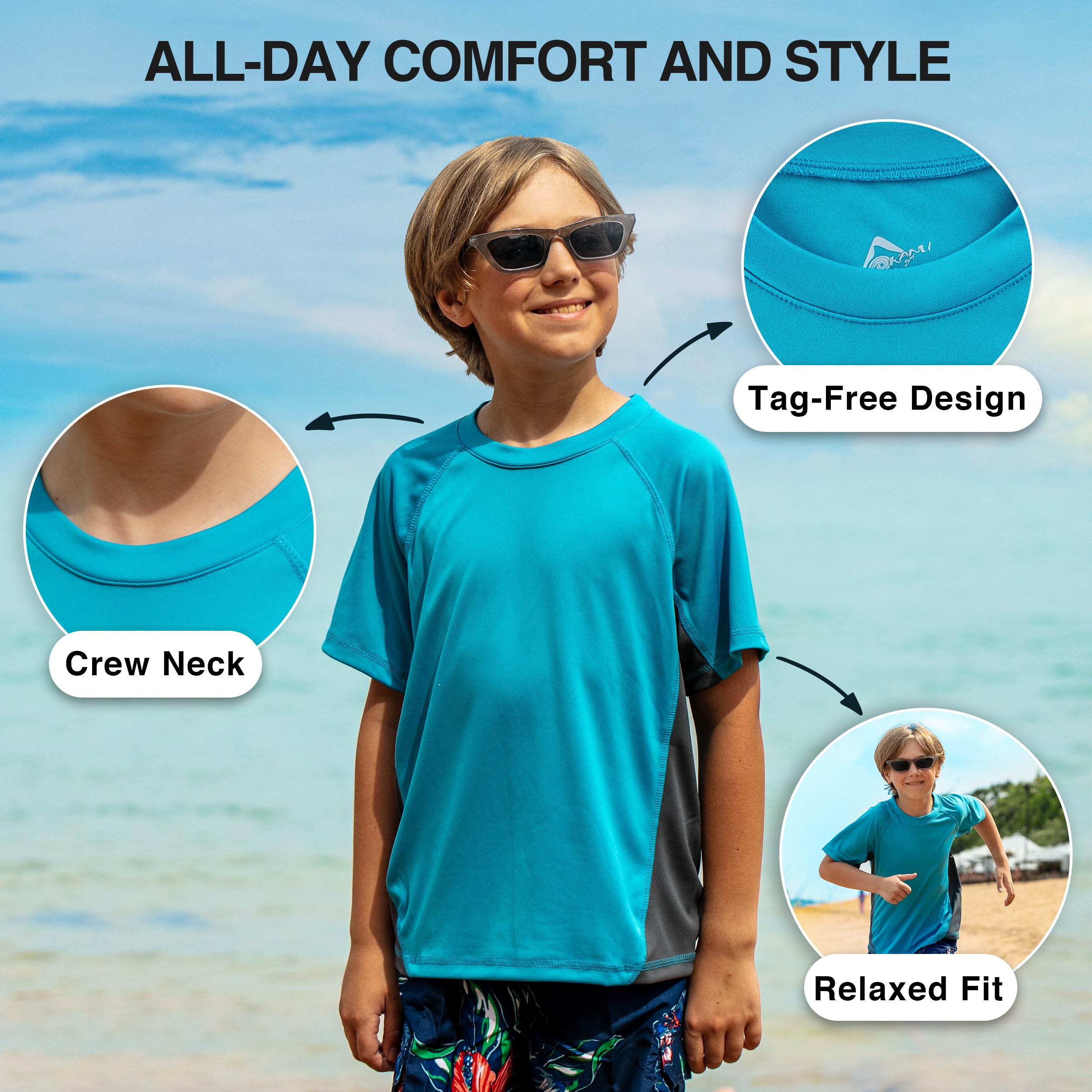 Kanu Surf Jungen Rash Guard Hemd