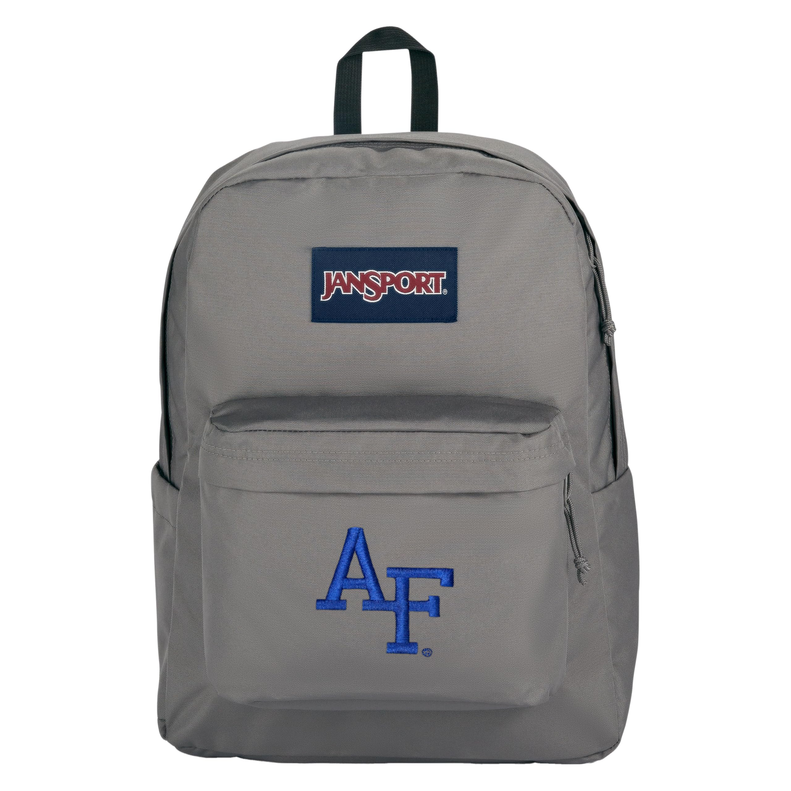 JanSport NCAA Officially Licensed Backpack, Air Force Falcons, Superbreak Plus with Padded 15'' Laptop Sleeve, Spacious Computer Bag for Men &amp; Women, Durable Daypack with Bottle Pocket, Graphite Grey