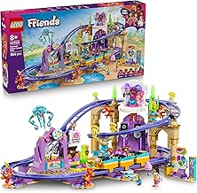 LEGO Friends Roller Coaster: Underwater World Toy - Interactive Game with 3 Wagons, 5 Mini Dolls, Tent, Pool and Accessories - Birthday Gift for 8+ Year Old Girls - 42703