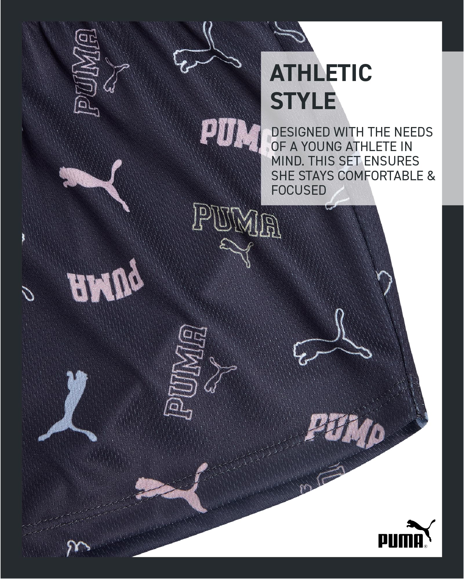 PUMA G Shortset Ss 2pc Conjunto corto Niñas (Pack de 2)