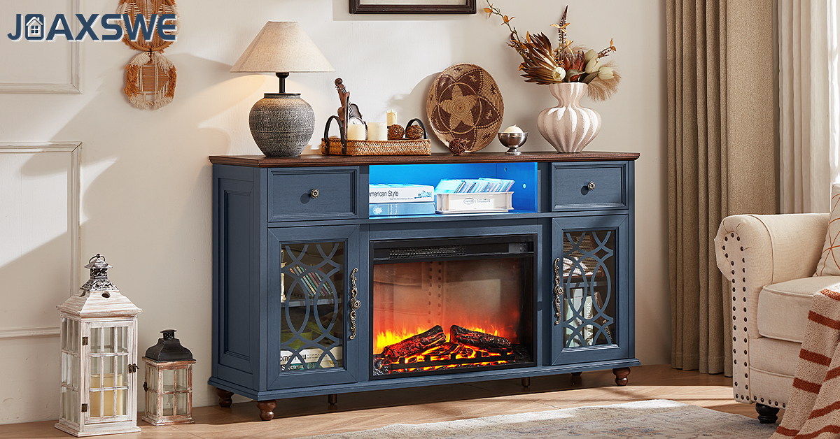 Amazon.com: Joaxswe Farmhouse Fireplace TV Stand with Electric
