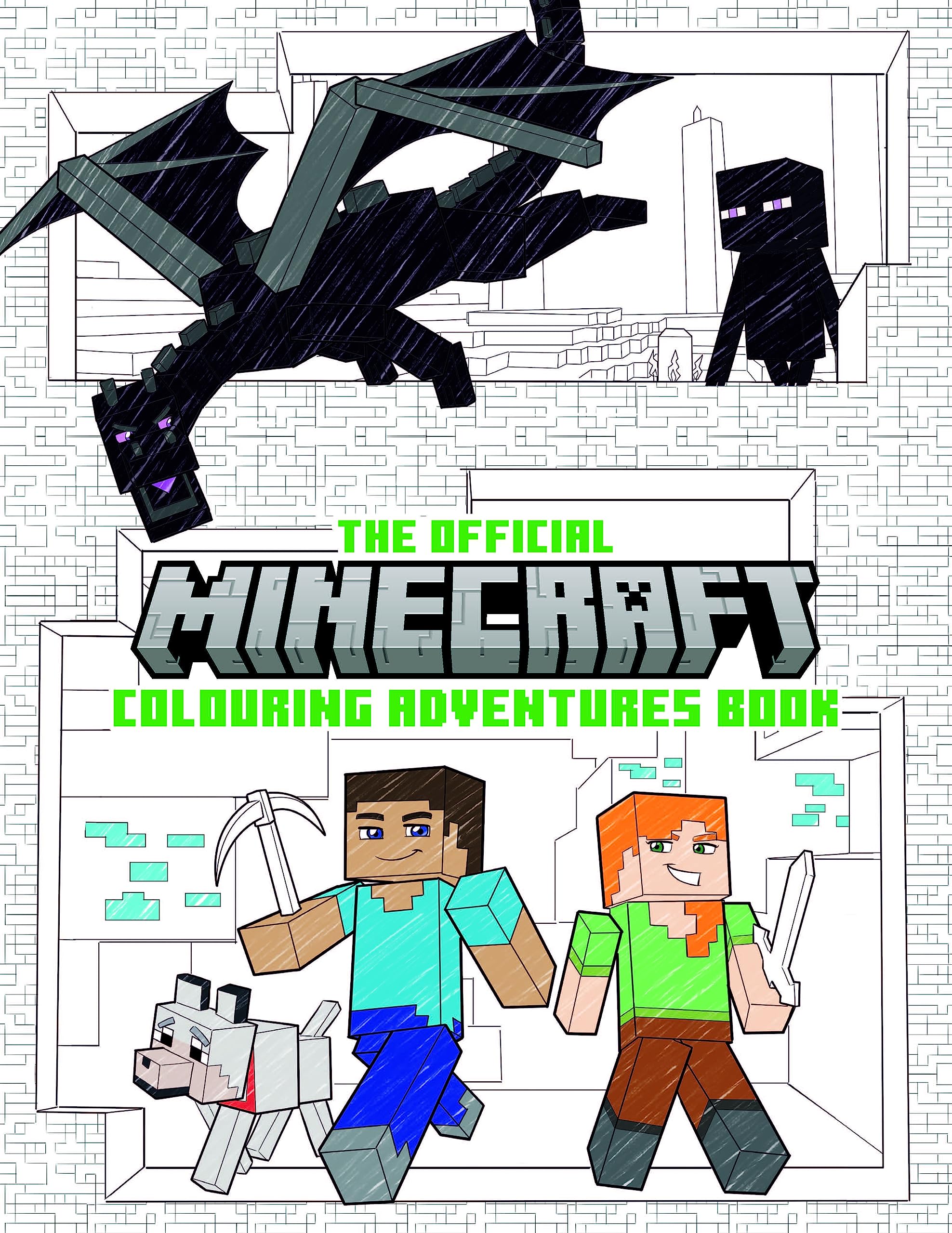 The Official Minecraft Colouring Adventures Book Paperback – 9 December 2022