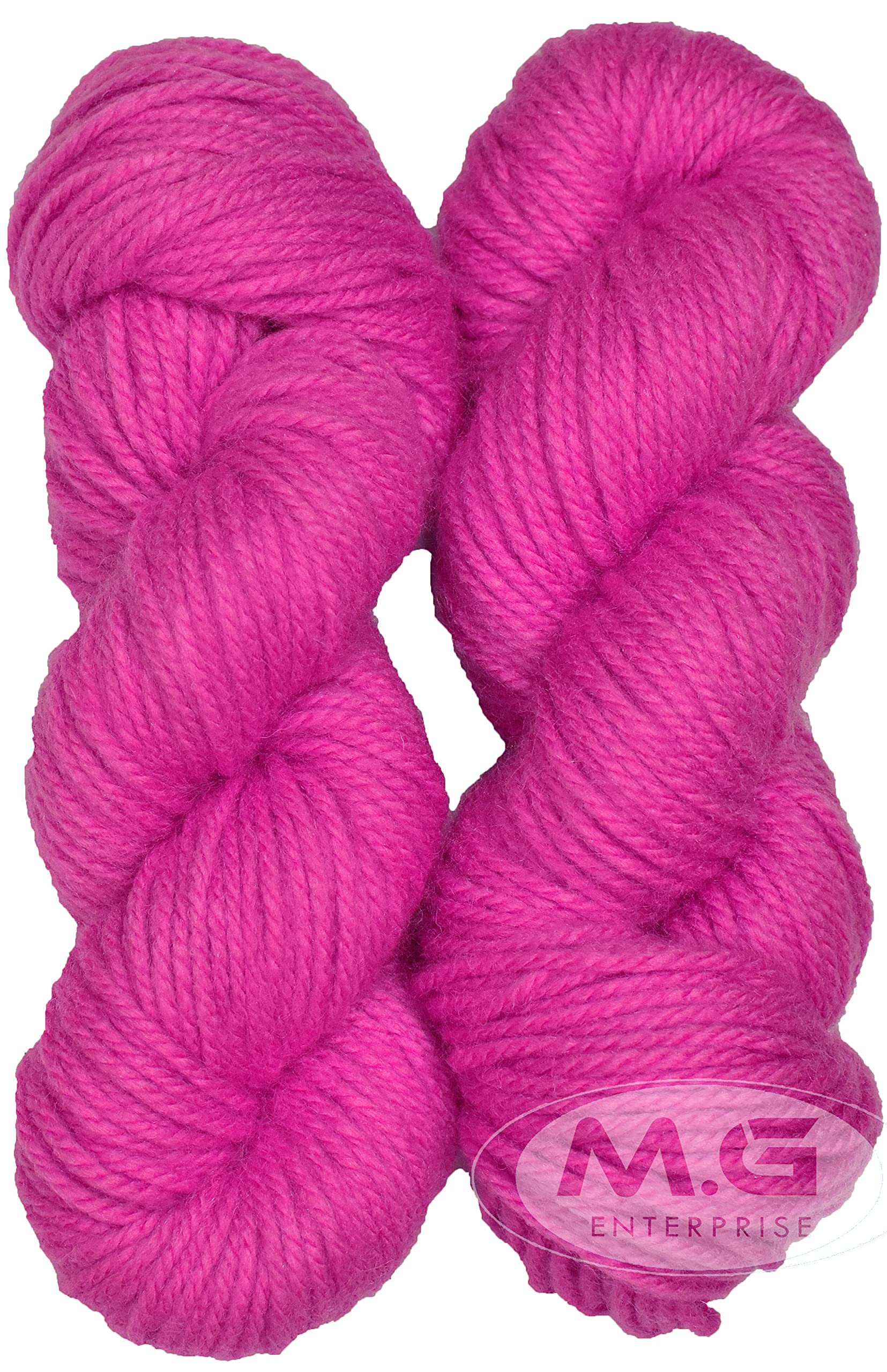 M.G ENTERPRISE Os wal Knitting Yarn Thick Chunky Wool, Varsha Magenta 200 gm Best Used with Knitting Needles, Crochet Needles Wool Yarn for Knitting. by M.G ENTERPRISE Os walO