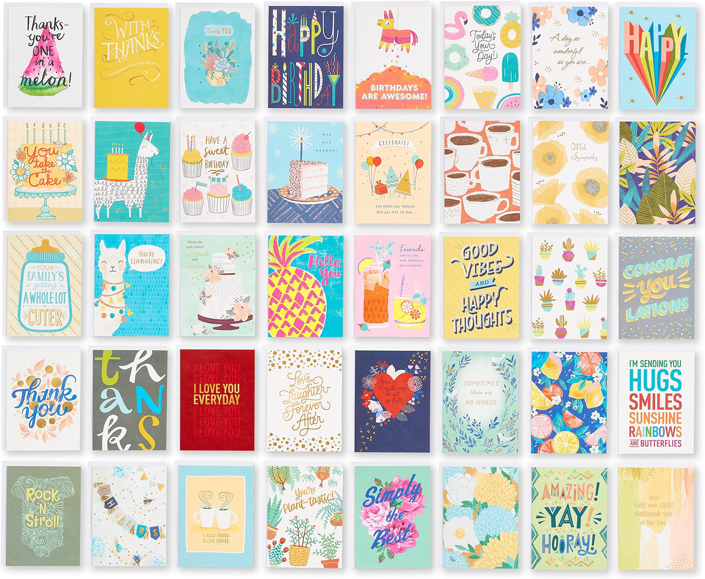 American Greetings Deluxe All Occasion Cards with Envelopes Birthday