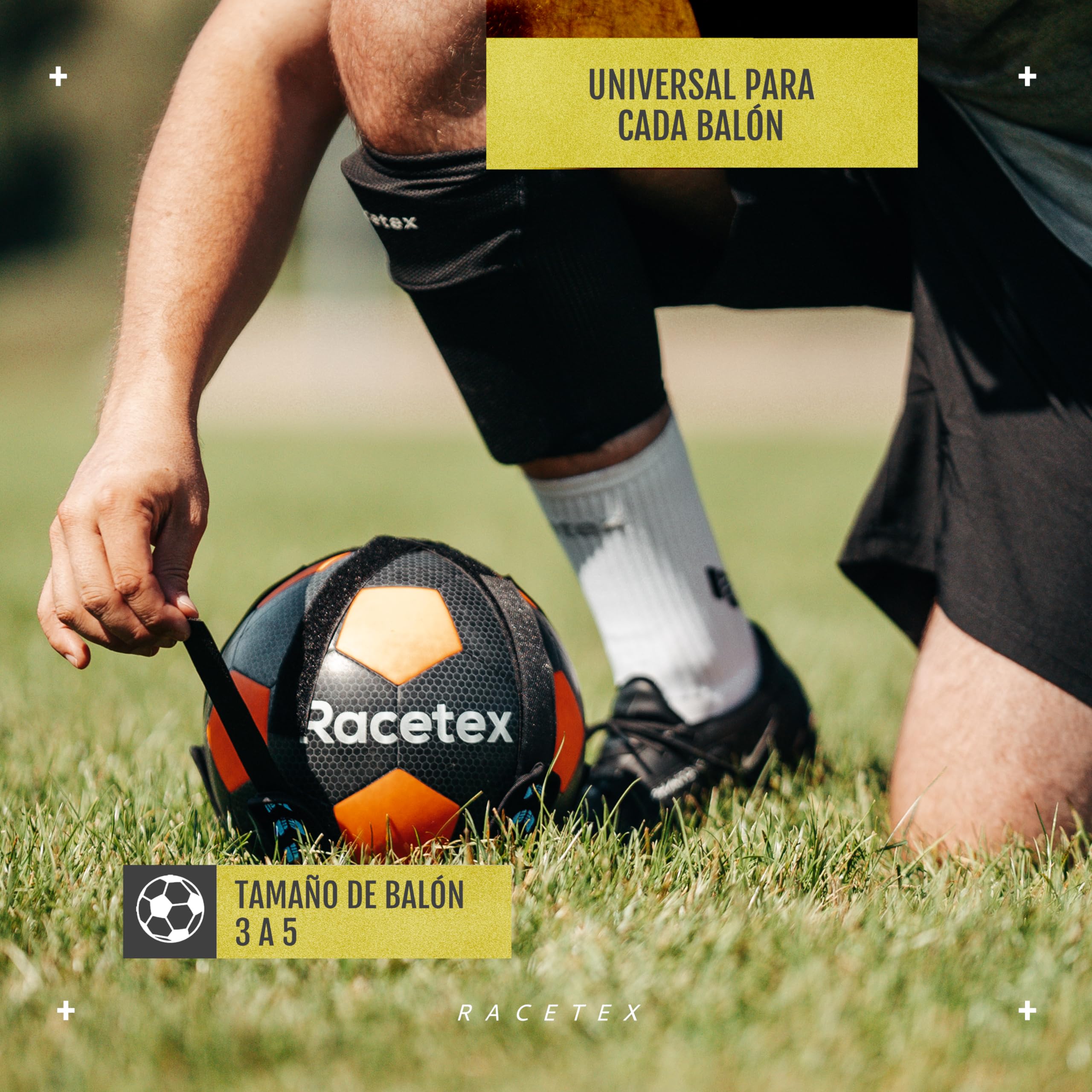 Racetex Cinturón Entrenamiento Niño Longitud Regulable Accesorios Fútbol para Futbolistas Regalo Entrenador Fútbol Niños Football Training Belt