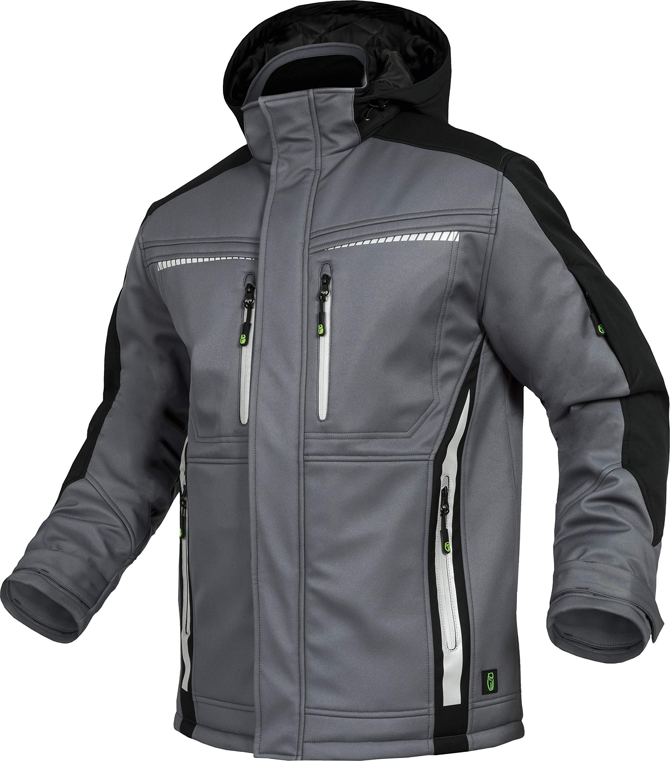 Leibwächter Flex-Line Winter Softshelljacke (grau/schwarz, M)