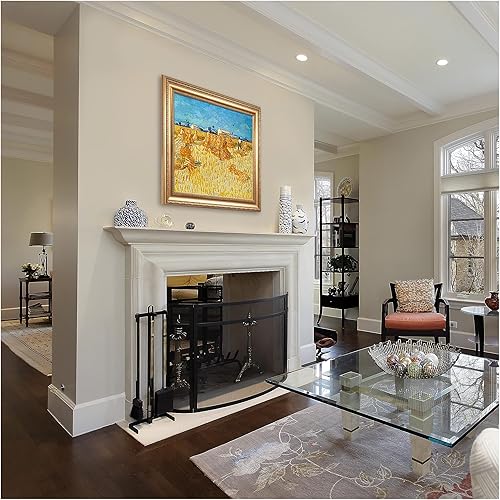 Miniatura 758 de A&T ARTWORK The Starry Night de Vincent Van Gogh. Tamaño del marco: 36 x 30 pulgadas, tamaño de la imagen: 30 x 24 pulgadas, reproducciones clásicas