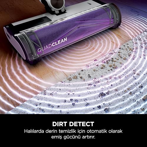 Shark Detect Clean & Empty, Aspirapolvere senza Fili, 60 Min, Bianco - 2