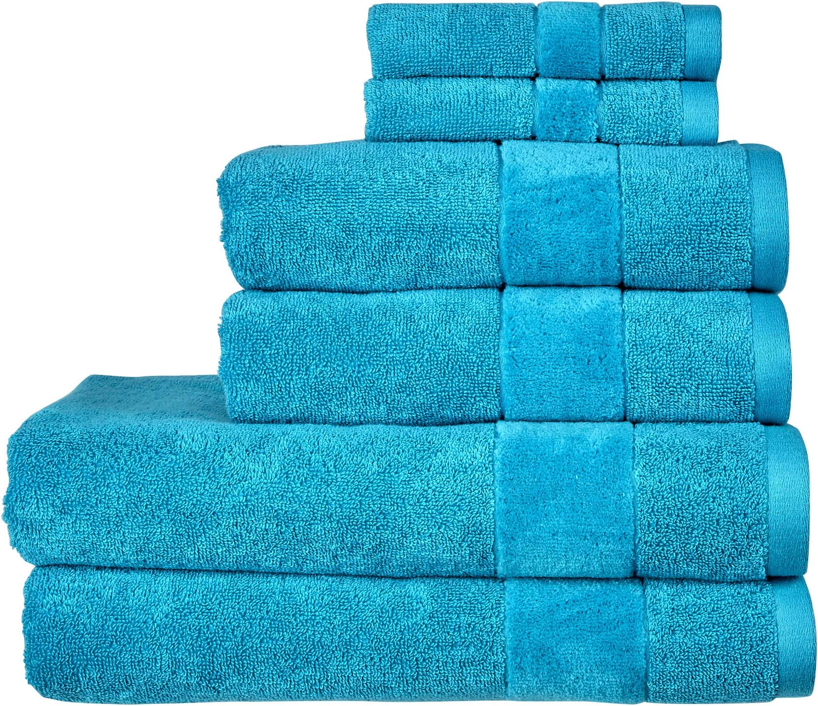 Christy Prism 6 Piece Towel Set in Poolside 100 Turkish Cotton Super