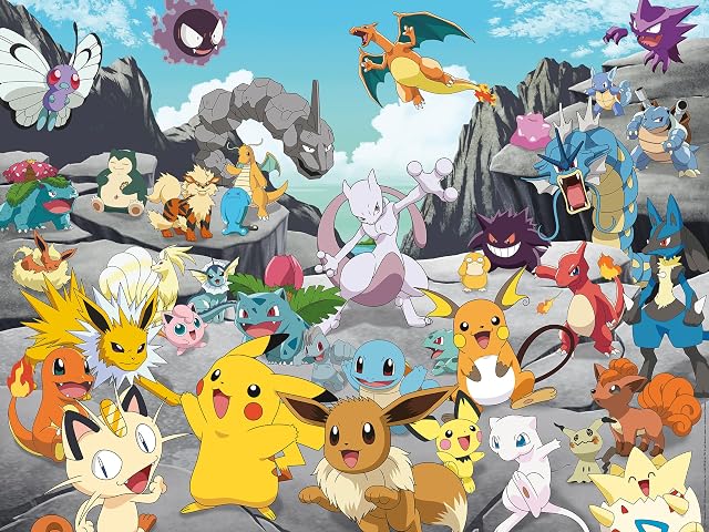 Ravensburger - Puzzle 1500 Piezas Pokémon Classics | Puzzle Adultos | Rompecabezas Adultos | para Toda La Familia | 80x60 Cm | Regalo Adulto