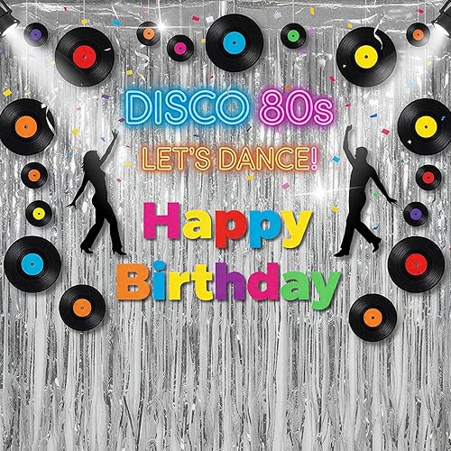 Miniatura 2 de 72 unidades de discos de vinilo en blanco y calcomanías para decoración estética de pared, vinilo falso retro para decoración de habitación hippie