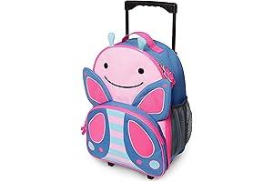 Skip Hop Kids Luggage with Wheels, Butterfly