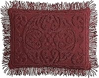 Vista 31 de Beatrice Home Fashions Colcha de Chenilla con Medallón, Full, Blanco