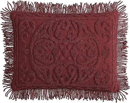 Miniatura 31 de Beatrice Home Fashions Colcha de Chenilla con Medallón, Full, Blanco