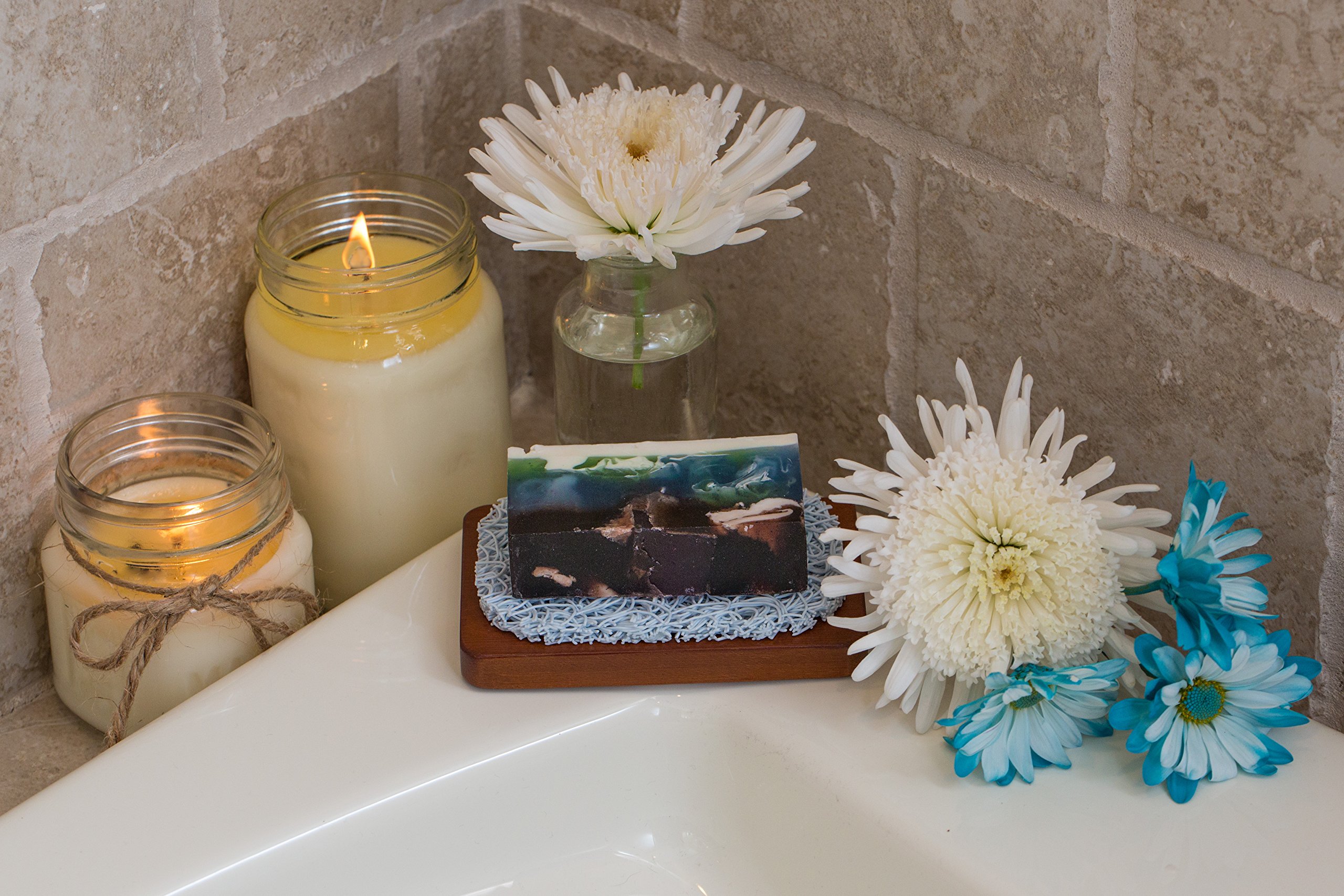 Aira Seifenhalter – Geschirr- und Halter-Zubehör – BPA-freier Dusch- und Badewannenhalter – leitet Wasser ab, zirkuliert Luft, verlängert die Lebensdauer der Seife, passend für alle Geschirr-Sets,