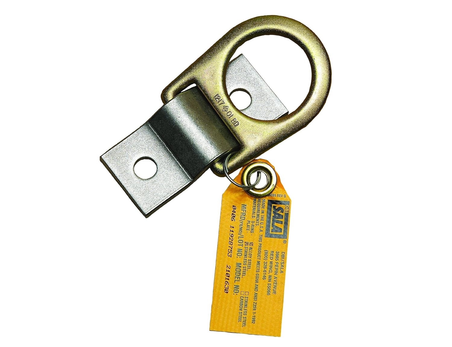 3M DBISALA 2101634 DRing (Cadmium Plated) w/Anchorage Plate (Raw