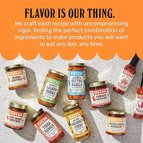 Miniatura 8 de Brooklyn Delhi Mango Chutney, Major Grey Style  Paquete de 2  9 onzas  Hecho con mangos maduros, pasas doradas, jengibre fresco, Garam Masala y jugo