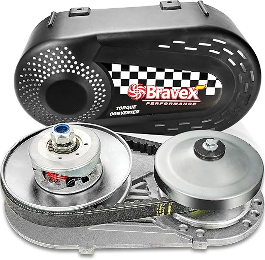 Complete Torque Converter for Predator 212 Go Kart Clutch Kit Set 3/4inch 10T #40/41 and 12T #35 Chain Replacement for 218353A Manco Comet TAV2