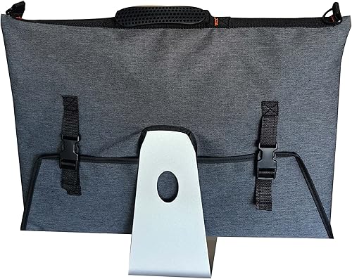 Miniatura 3 de Bolsa de transporte de viaje para computadora de escritorio iMac Apple de 27 pulgadas, funda protectora de almacenamiento para monitor con mango de