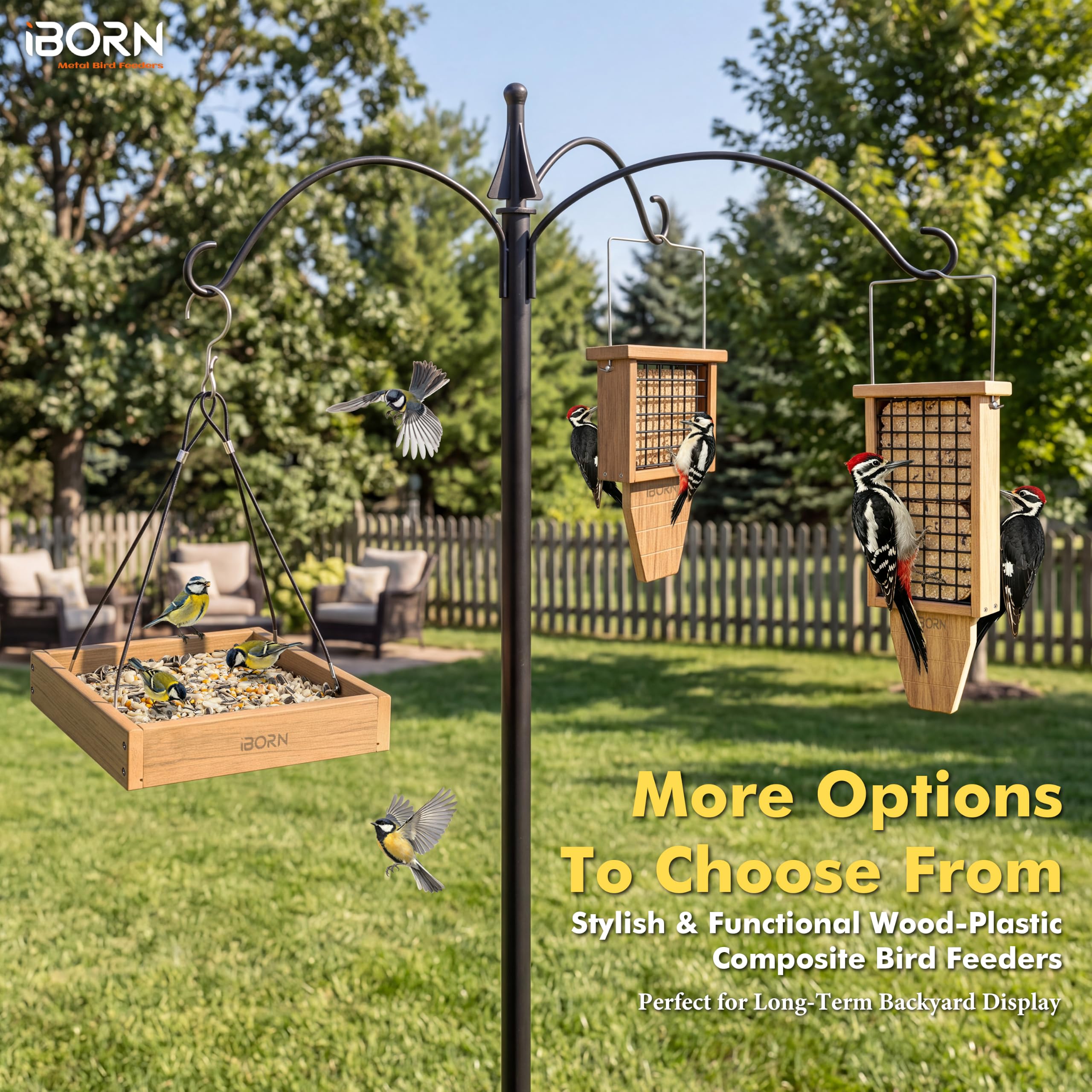 Suet Bird Feeder - Woodpecker Friendly -9