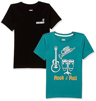 Amazon Brand - Jam & Honey Boys Regular Fit T-Shirt