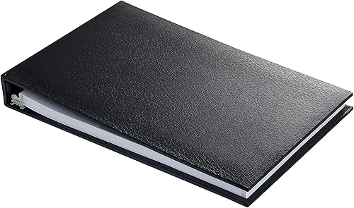 Miniatura 2 de Carpeta ejecutiva de 7 anillas, capacidad de 500 cheques, para hojas de 9 x 13 pulgadas, con organizador de calendario de 6 años, diseño elegante