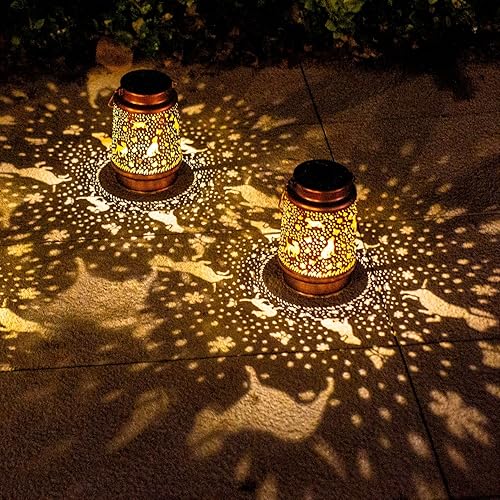 Miniatura 7 de Faroles solares para perros al aire libre, impermeables, luces solares colgantes para perros, regalos para mujeres y hombres, faroles LED