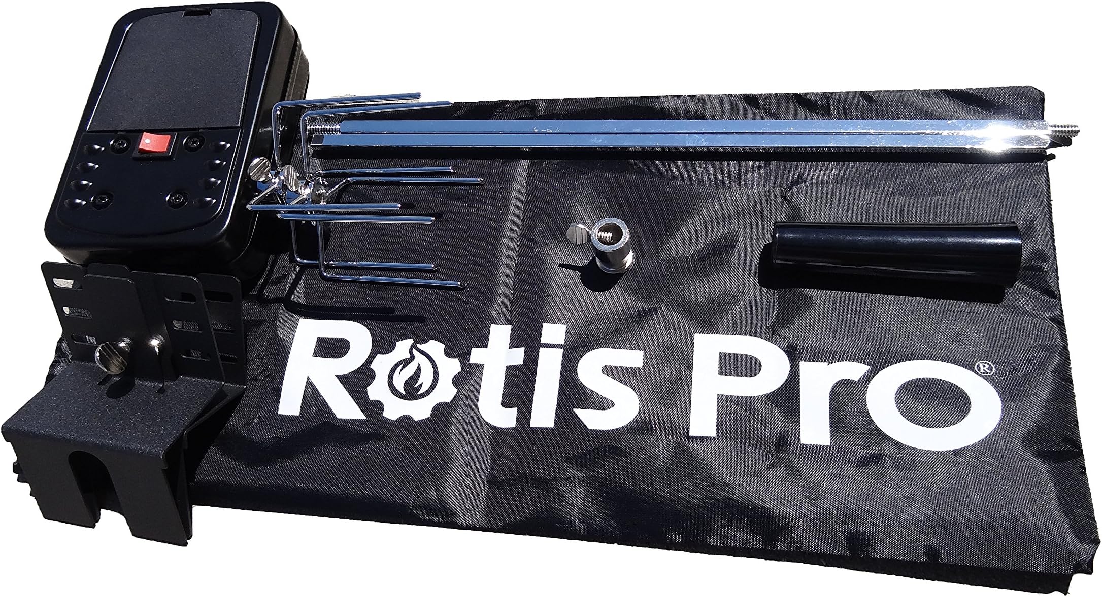 Rotis Pro CE-6024+2 Park Grill Rotisserie Kit with Carry-on Bag and 27-Inch Spit Rod
