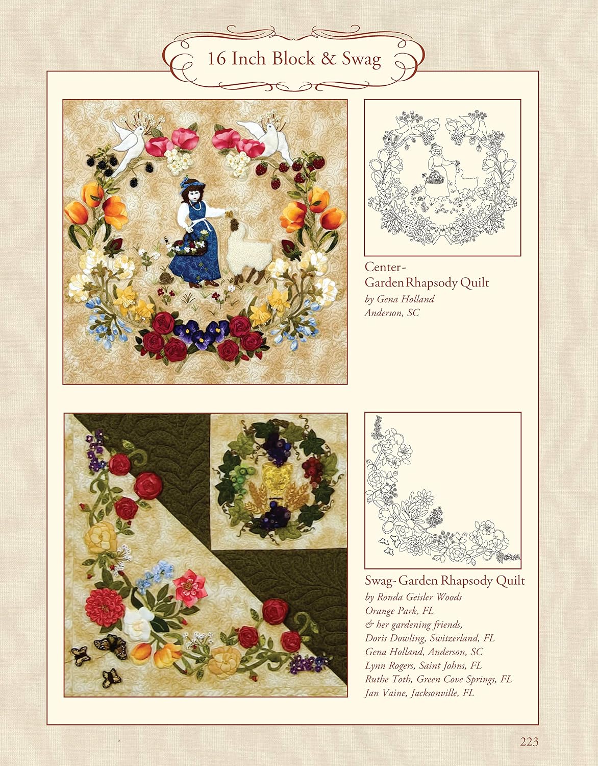 The Art of Elegant Hand Embroidery: Embellishment and Applique (Landauer) Hardcover Spiral Binding with included DVD of 124 Printable Patterns