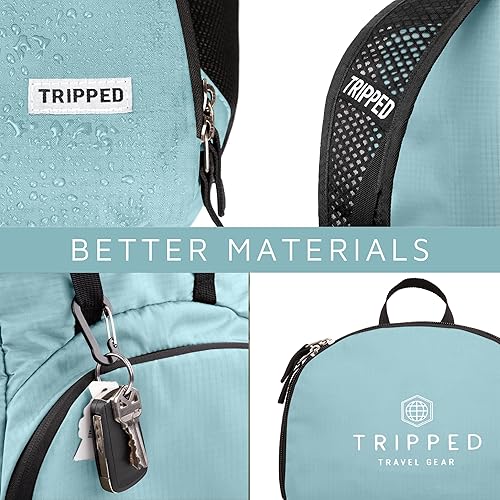 Vista 12 de Mochila de viaje: mochila ligera para senderismo, gimnasio y avión, Negro azabache, 35 liters, Mochilas Daypack