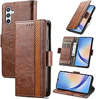 Vista 192 de Funda para Honor X7, Funda para Honor Play 30+ Plus Funda de piel sintética con ranuras para tarjetas Funda con soporte abatible Rojo