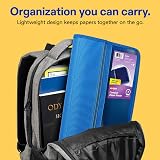 Avery® Zipper 3 Ring Binder, 1" Round Rings, 1 Blue Binder – view 5