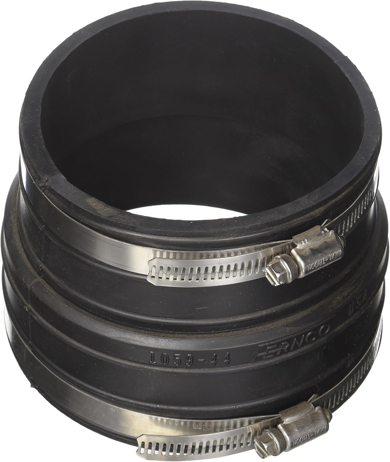 Fernco P105944 4Inch by 4Inch Rubber Flexible Coupling Repair Fitting, Pipe Fittings Amazon