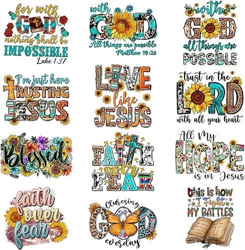 Vista 35 de 8 calcomanías para planchar, parches de transferencia térmica para ropa, camisetas, Jesús, prensa térmica, diseño lavable, decoración con apliques