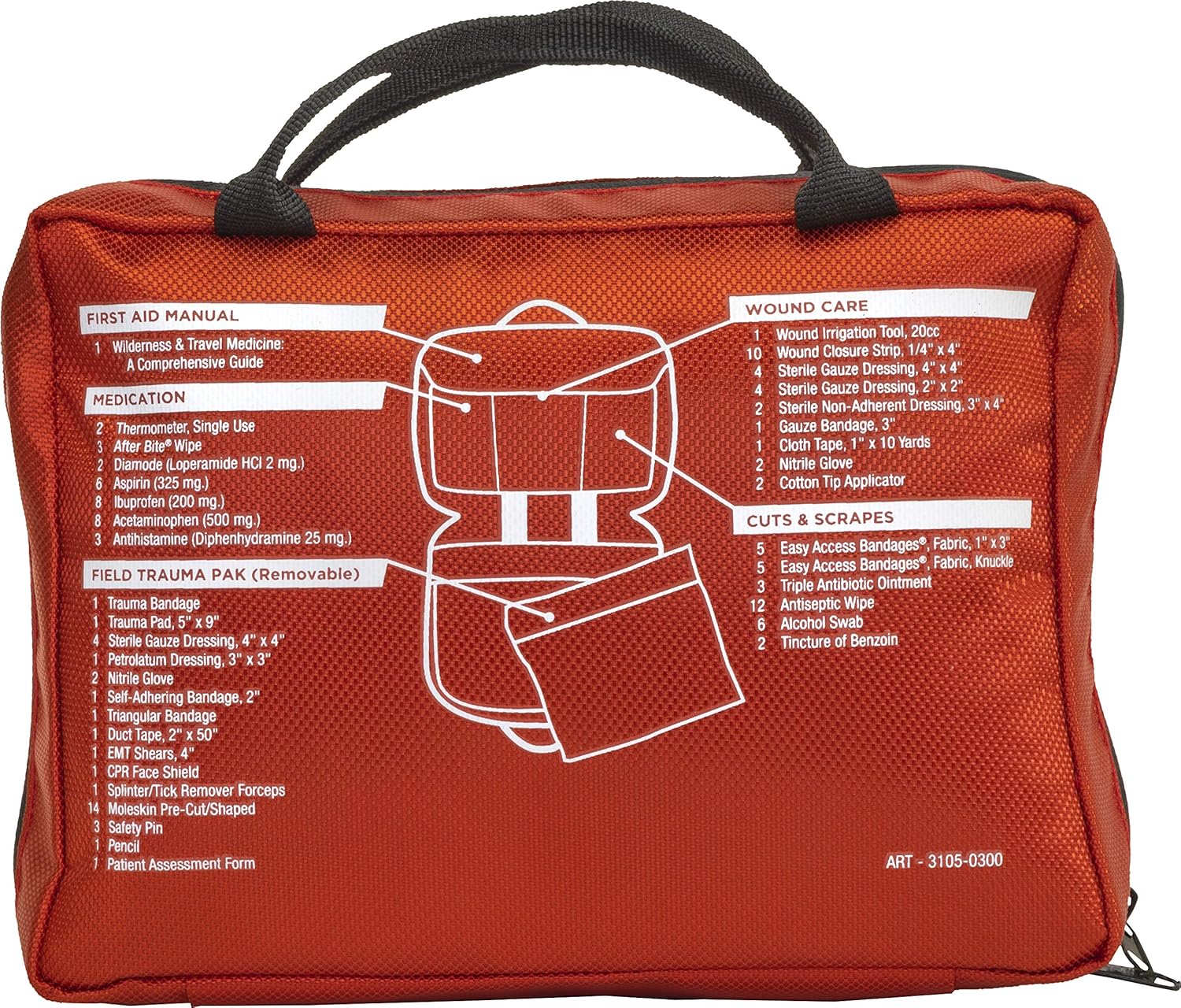 Adventure Medical Kits Sportsman Series 300 Outdoor First Aid Kit - 127 Pieces : Sports & Outdoors
