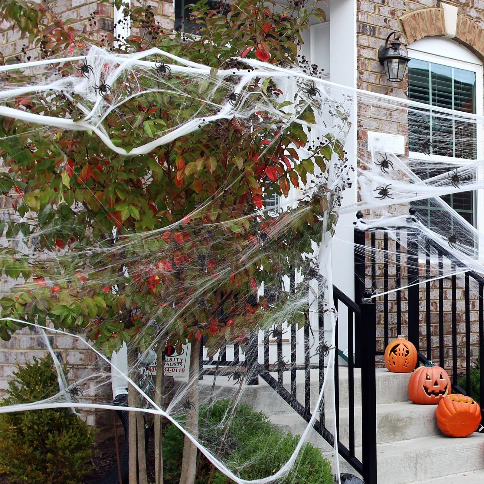 GALPADA 300 Pezzi Ragno Finto Nero in Plastica, Decorazione Halloween