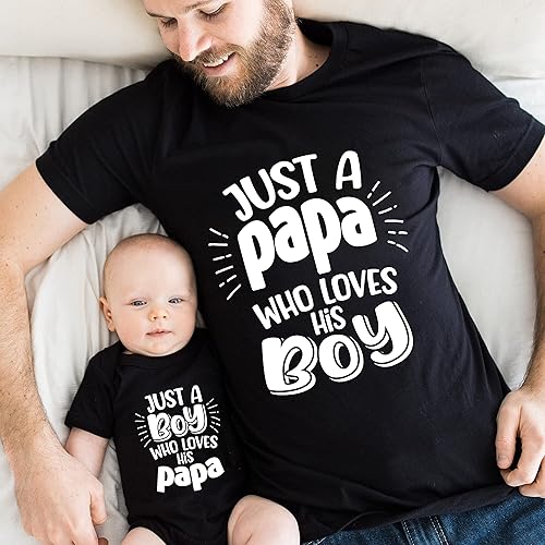 Miniatura 4 de Just A Papa Who Loves His Boy, Daddy And Me Valentine Shirts, Valentine's Day Dad And Son Matching Outfits, Fathers Day Gift For Dada, Best Dad