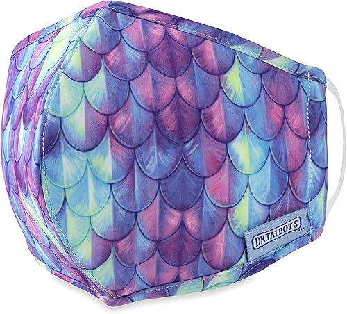 Miniatura 8 de Dr. Talbot's Nuby - Máscara facial de tela lavable para niños para la salud personal, 1 paquete, acuarela arcoíris, más de 13 años