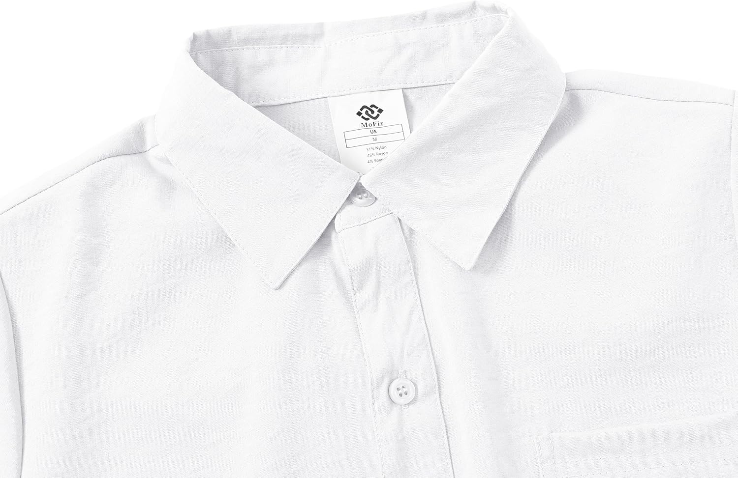 MoFiz Boys Short Sleeve Button Down Shirts Collared Beach Shirt - Image 3