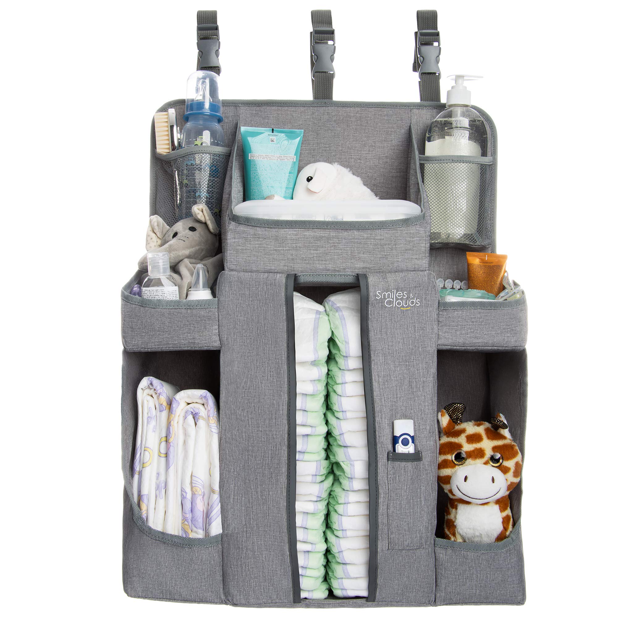 Buy Large Hanging Diaper Caddy Organizer Playard or Wall Diaper Stacker