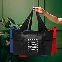 Vista 7 de DISCOUNT PROMOS Juego de 100 bolsas de mano no tejidas con cremallera, texto personalizable, logotipo, bolsillo de malla, con cremallera, Negro