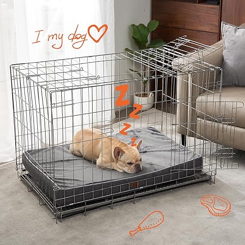 Miniatura 8 de EHEYCIGA Camas de espuma viscoelástica para perros grandes, impermeable, ortopédica, lavable, cama para mascotas con funda extraíble impermeable y