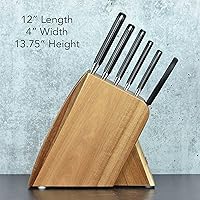 Vista 5 de Wusthof Classic - Juego de cuchillos delgados de 7 piezas con bloque de acacia