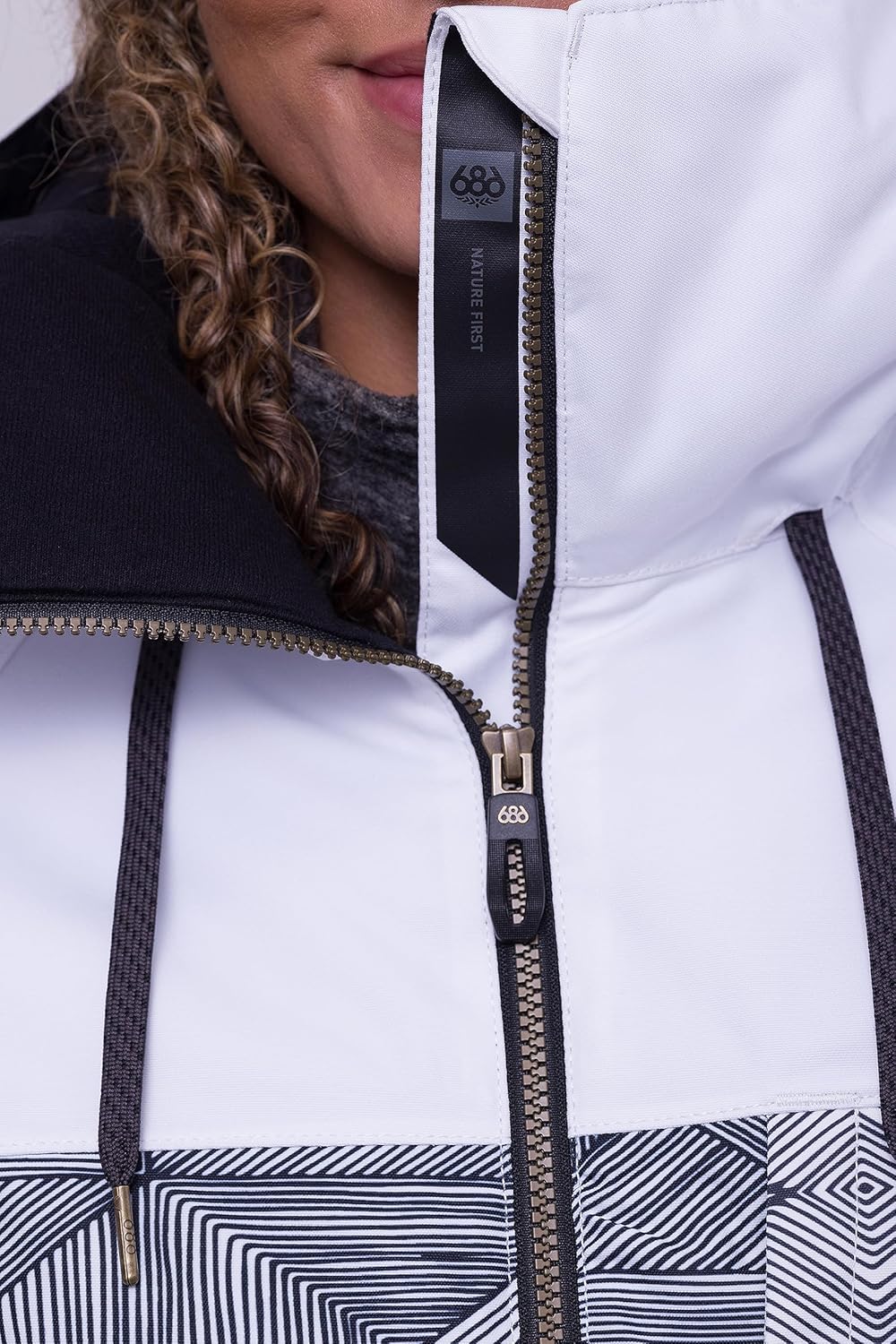 686 WOMENS ATHENA INSULATED JACKET WHITE CAMO COLORBLOCK